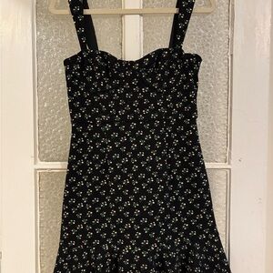 Floral Black Dress